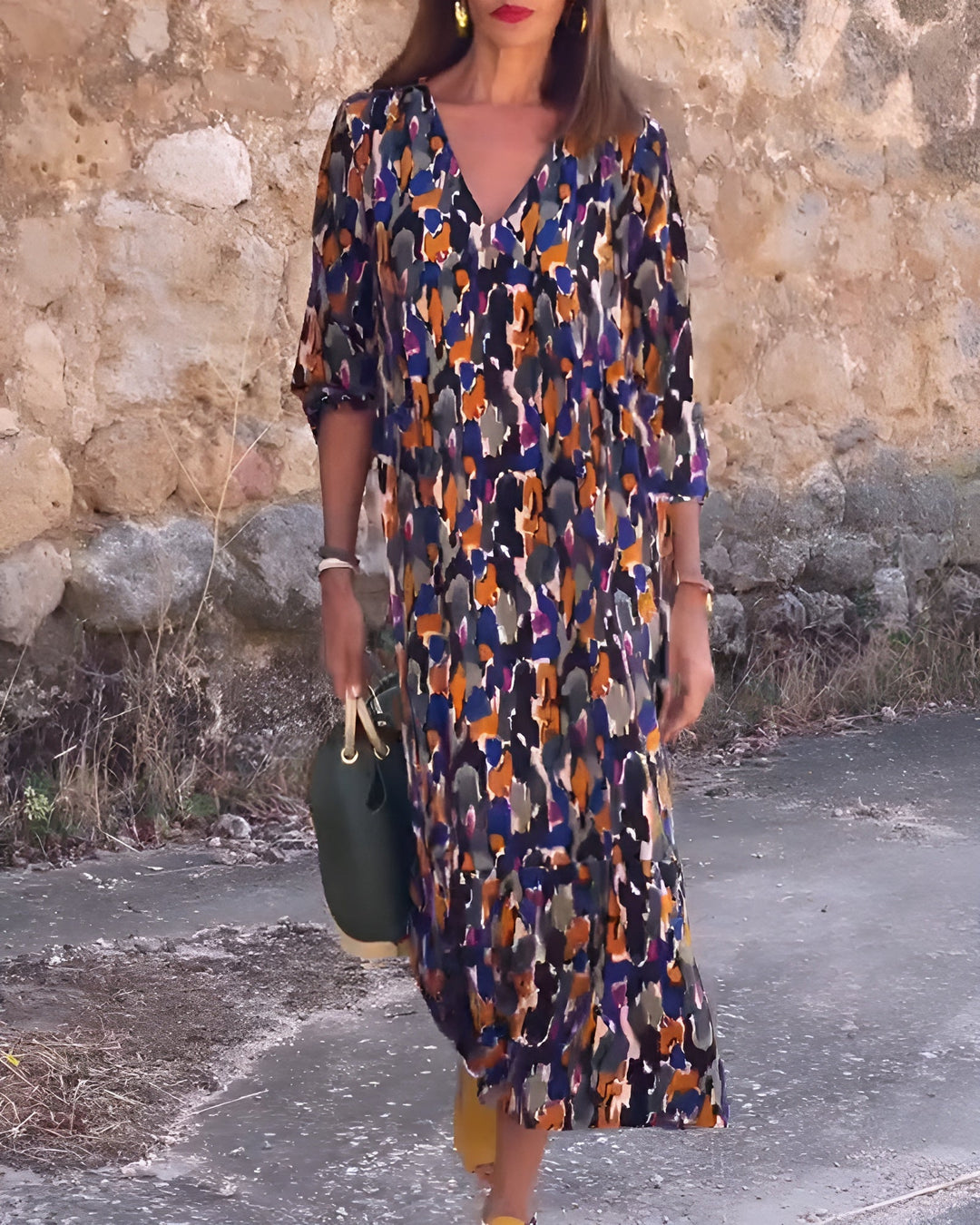 Natalia™ | Sukienka retro z dekoltem w serek - Eliza-Warszawa