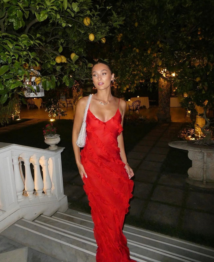 Zara - Sukienka z falbanami