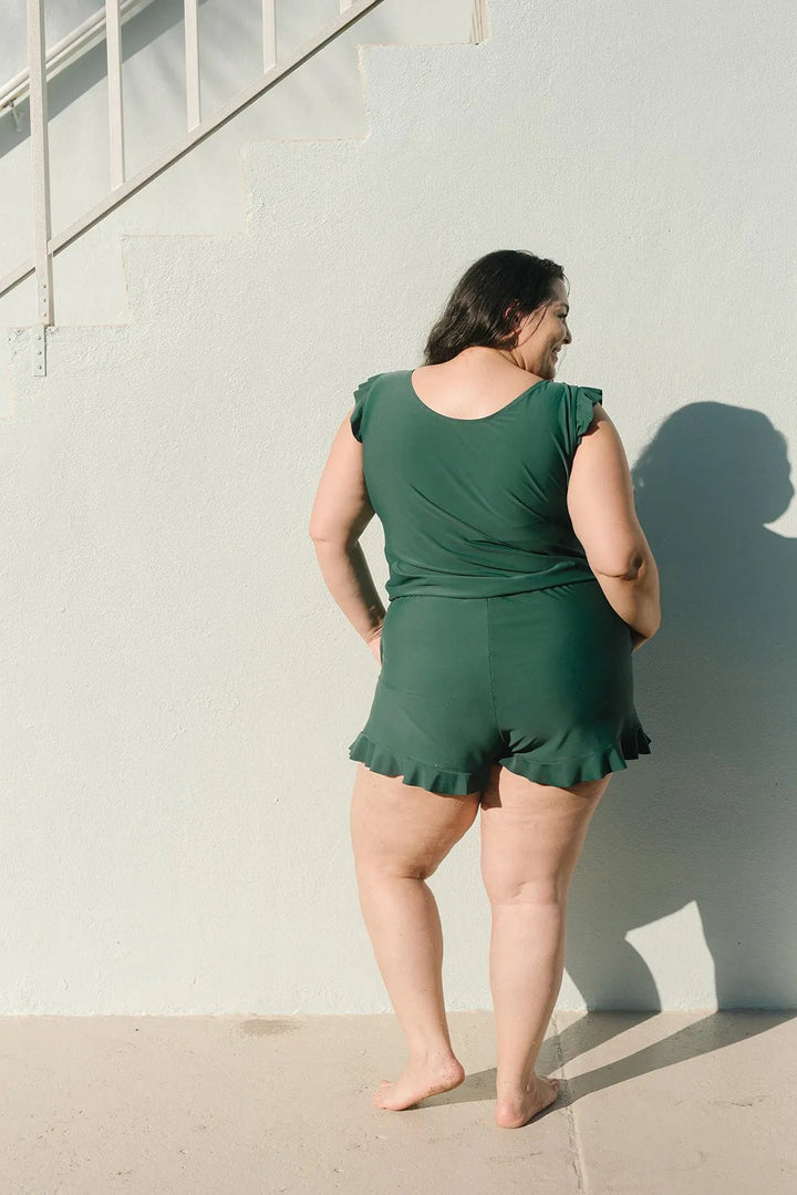 MAGDALENA | Kostium kąpielowy z falbanami i wsparciem biustu - Eliza-Warszawa