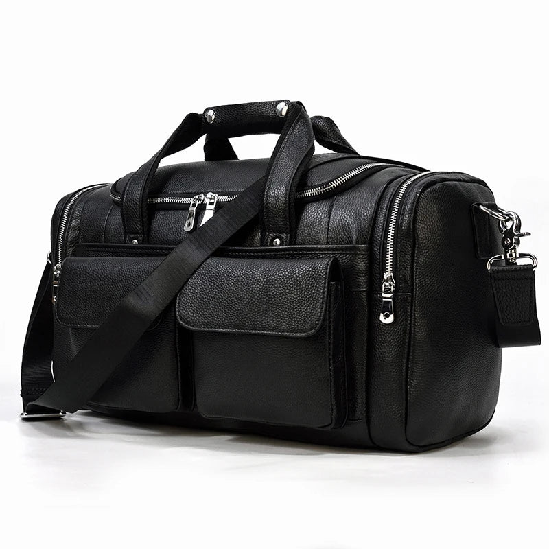 Torba Duffle Ronan Vale™ z Prawdziwej Skóry