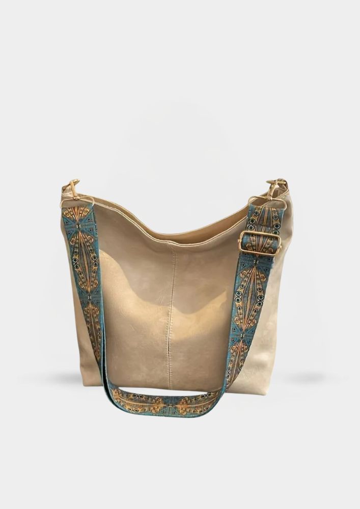 Mirelda – Swobodna Torba Na Ramię z Szerokim Paskiem