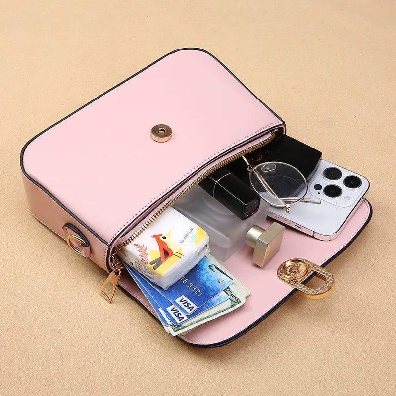 Alina™ – Stylowa Jasnoniebieska Torebka na Ramię