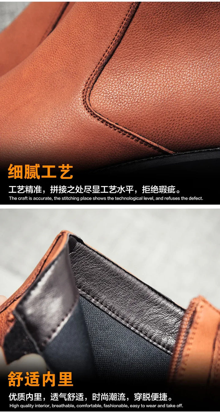 ERIK™ | WIOSENNE BOTKI SKÓRZANE DLA MĘŻCZYZN - Eliza©