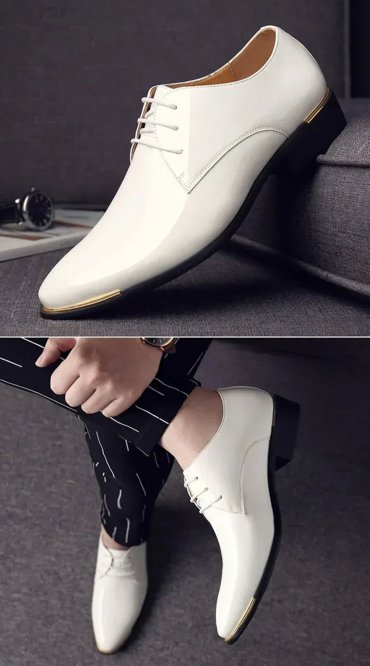 HENRY™ | Męskie Pantofle Lakierowane w Brytyjskim Stylu - Eliza©