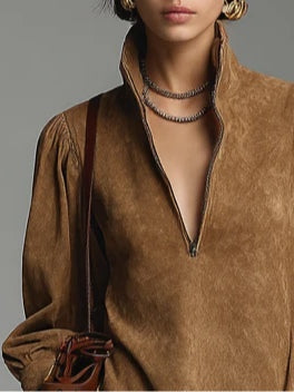 Celina | Minimalistyczna Sukienka Mini z Golfem