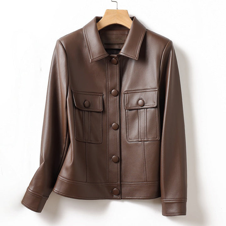 Patrica™ Kurtka z Prawdziwej Skóry 