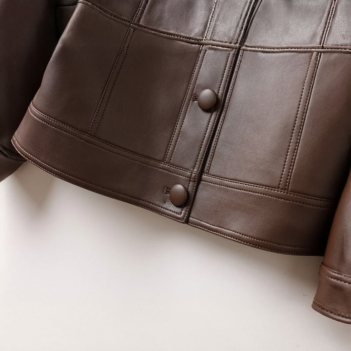 Patrica™ Kurtka z Prawdziwej Skóry 