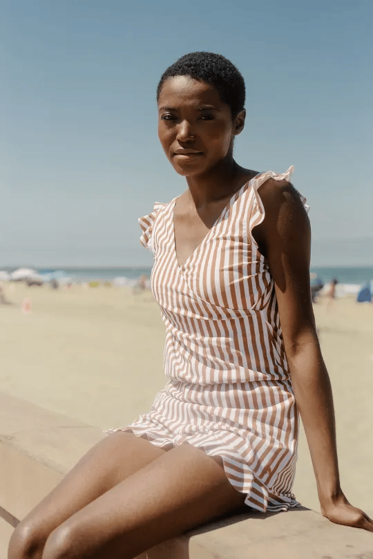 MAGDALENA | Kostium kąpielowy z falbanami i wsparciem biustu - Eliza-Warszawa