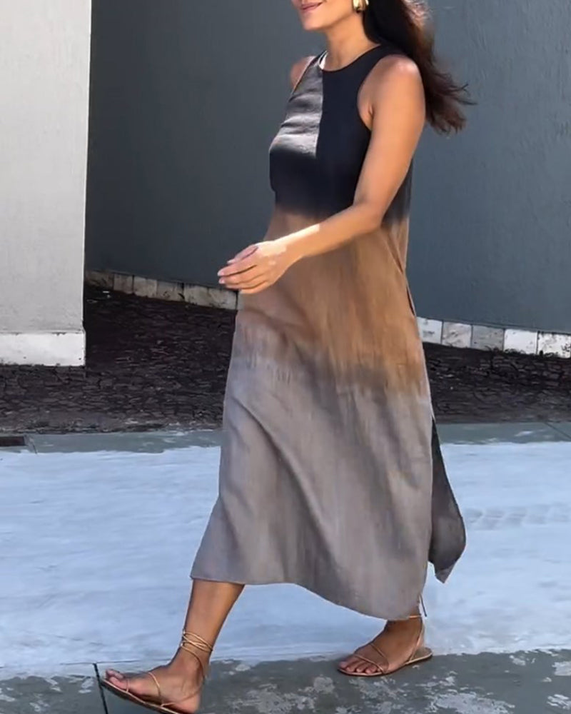 Anette™ | Sukienka gradientowa bez rękawów - Eliza-Warszawa