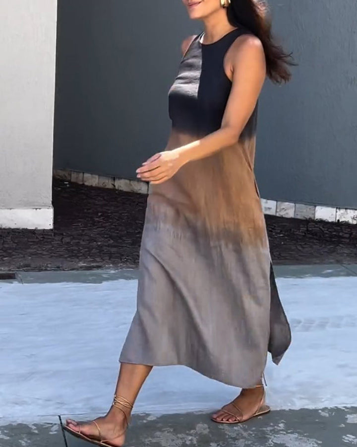 Anette™ | Sukienka gradientowa bez rękawów - Eliza-Warszawa