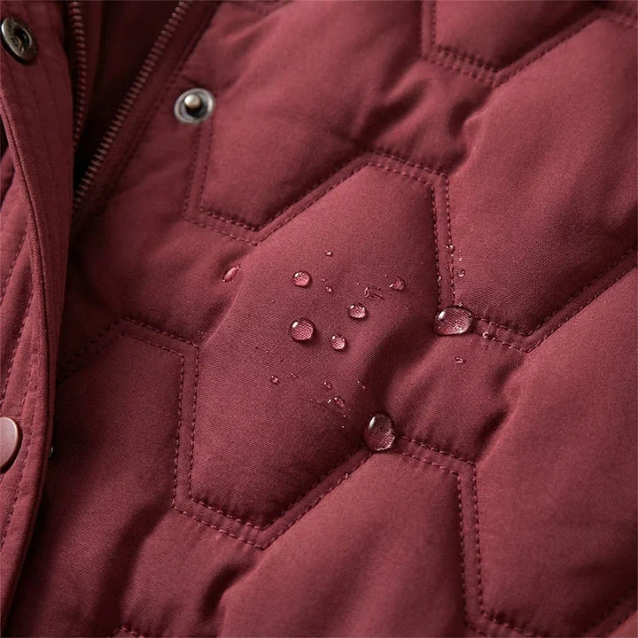 Briseida – Długi płaszcz puchowy z kapturem - Eliza-Warszawa