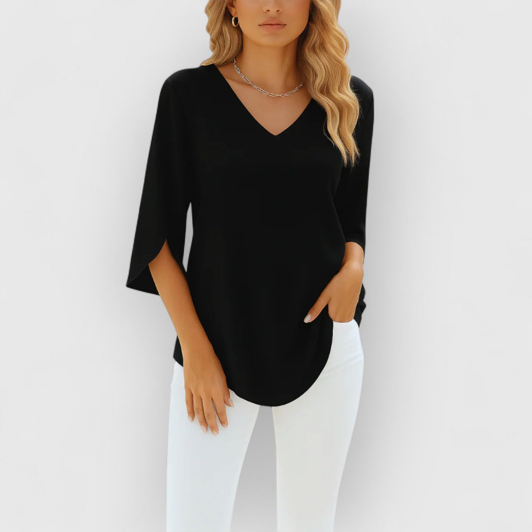 Isabel™ | Elegancka Bluzka z Dekoltem w Kształcie V