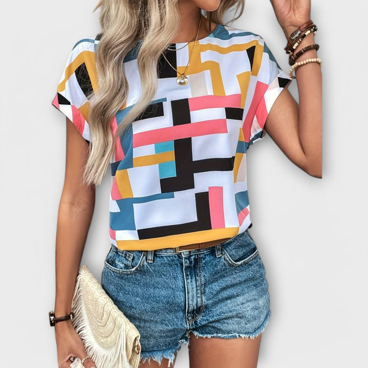 Bluzka z Krótkim Rękawem