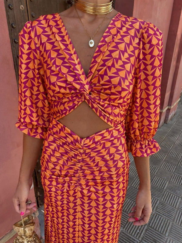 Lara™ | Satynowa Sukienka Letnia - Eliza-Warszawa